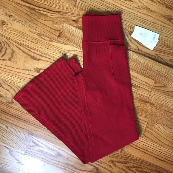 Athleta Pants - Athleta Deep Red Flare Legging NWT